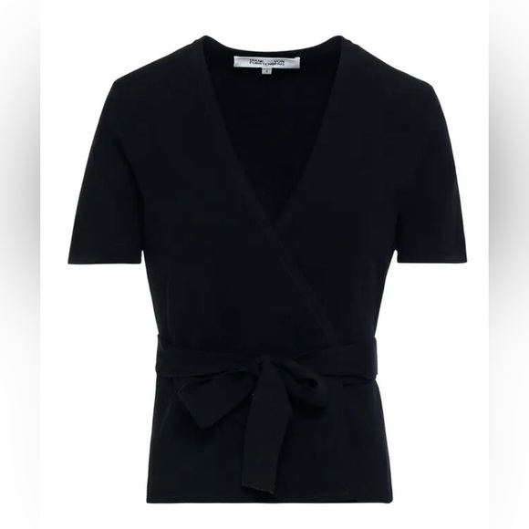 Diane Von Furstenberg Tops - DVF Mirella Stretch - Milano Knot Wrap Top Size XXS
